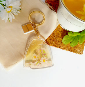Tea bag Keychain - Chamomille