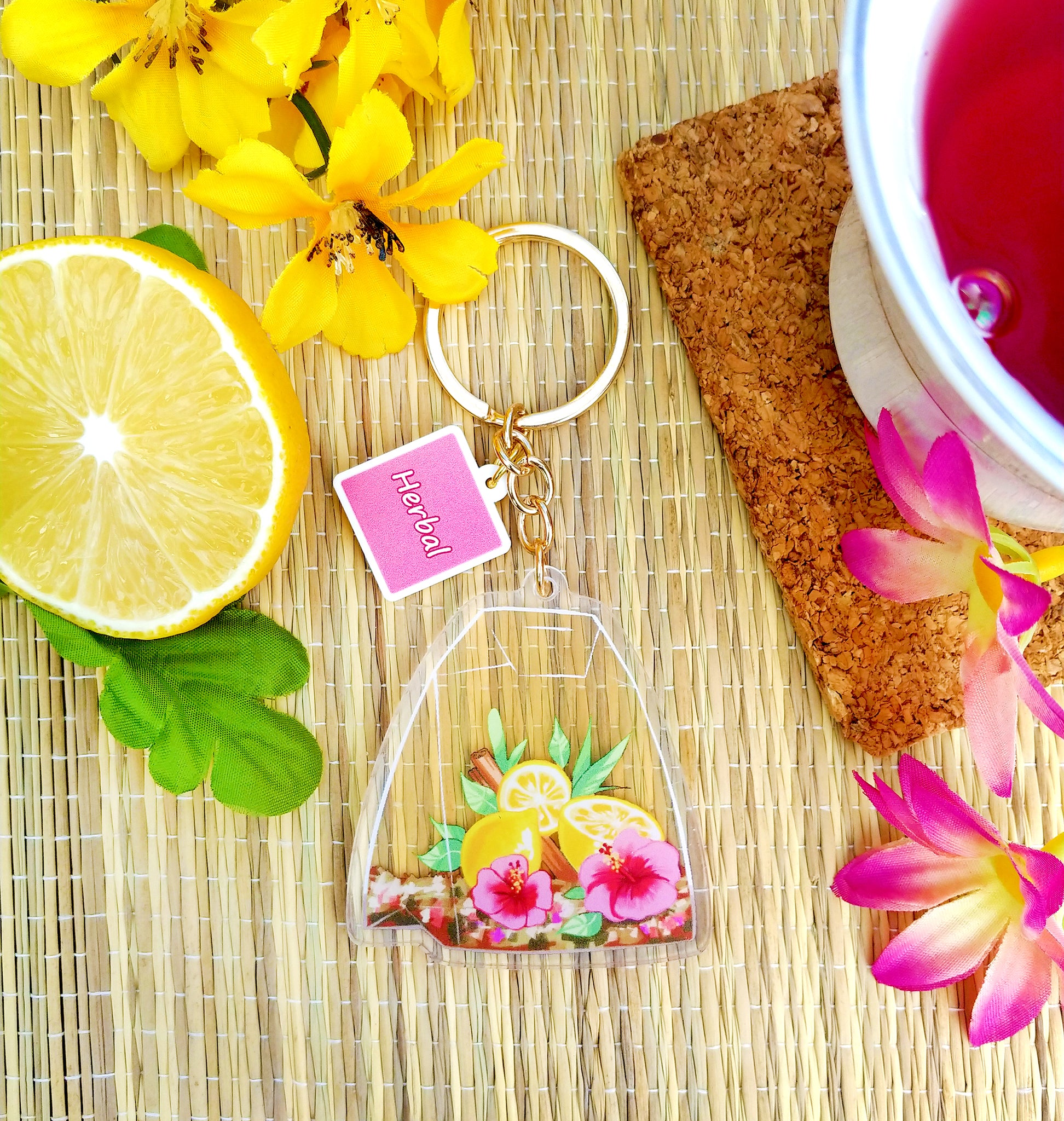 Tea bag Keychain - Herbal