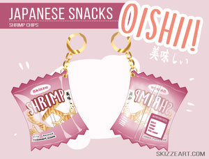 Oishii Japanese snacks - Shrimp Chips Keychain